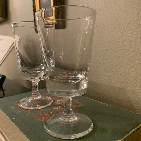 Pair of Montana by Pottery Barn Water Goblets - Picture 2 of 6